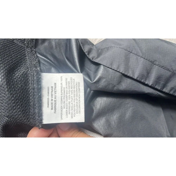 Girls Nike Windrunner Half ZIp Short Sleeve Hoodie Jacket M White Black - Picture 11 of 13